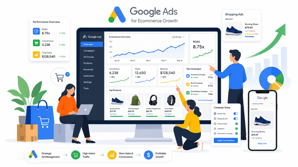 Google Ads pour site e-commerce prestashop